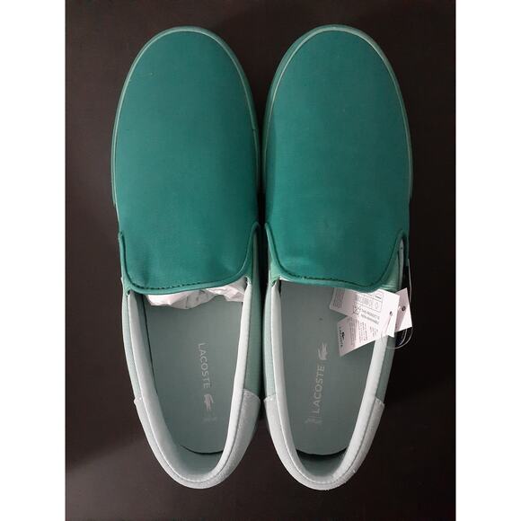 Lacoste Men\'s Junp Serve Slip On Sneaker GRN/GRN 11.5 main image 5